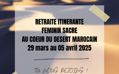Le désert Marocain du 29 mars au 5 avril 2025
